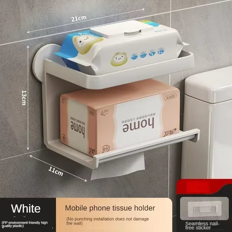 Wall-Mounted Toilet Paper Dispenser