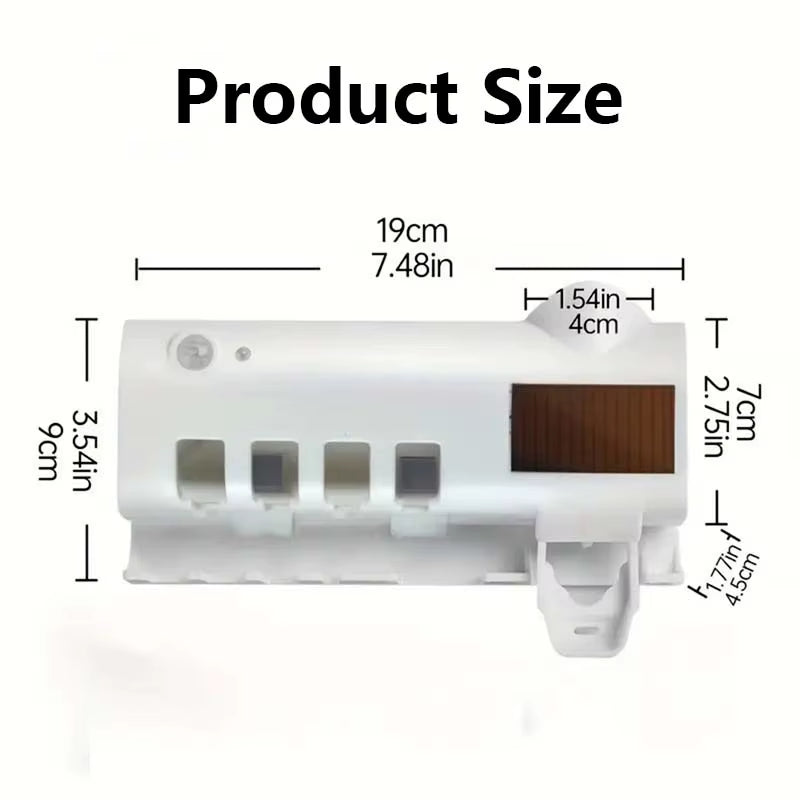 Wall Mounted Toothbrush Organizer