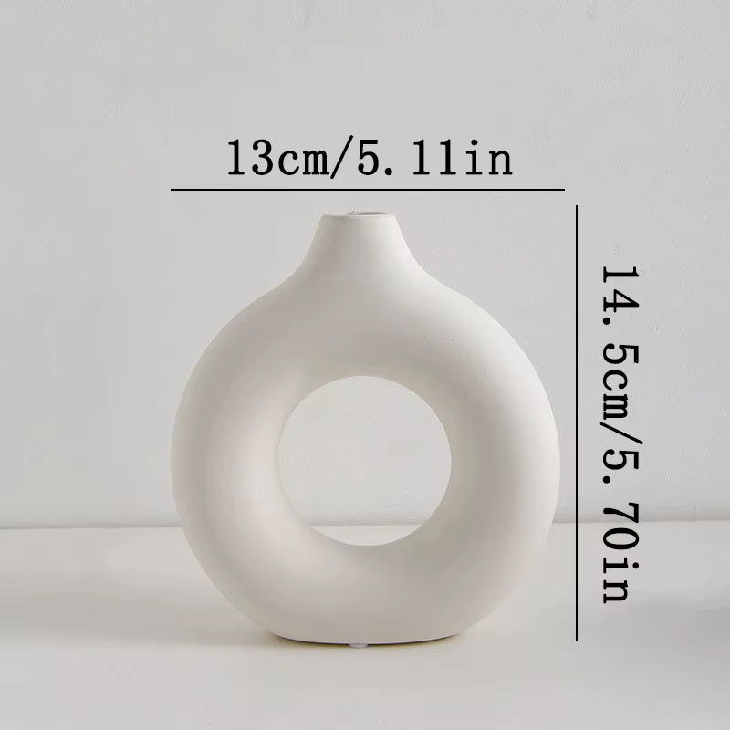 Nordic Flower Circular Vase
