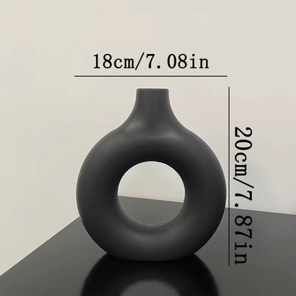 Nordic Flower Circular Vase