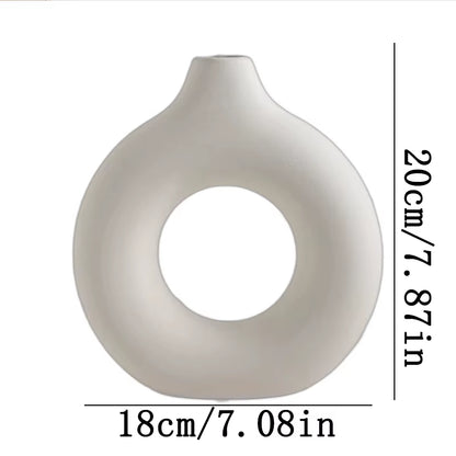 Nordic Flower Circular Vase