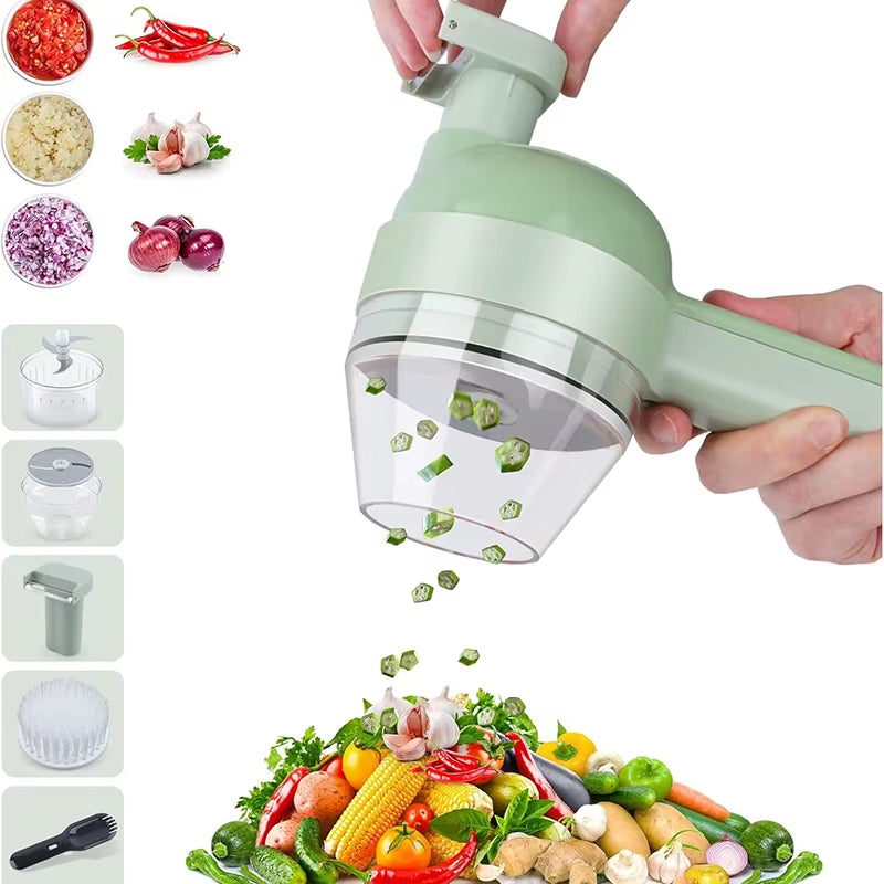 5 in 1 Electric Vegetable Cutter Set 