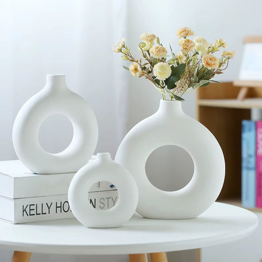 Nordic Flower Circular Vase