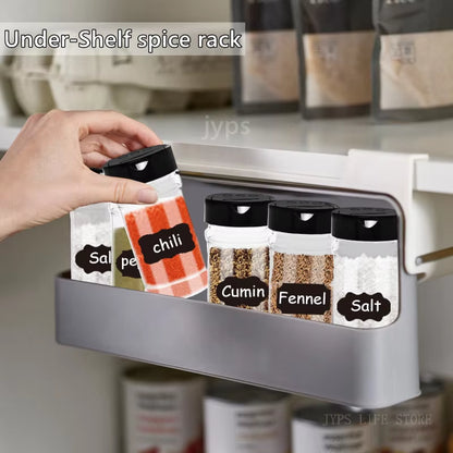 Wall-Mounted Spice Rack Organizer 