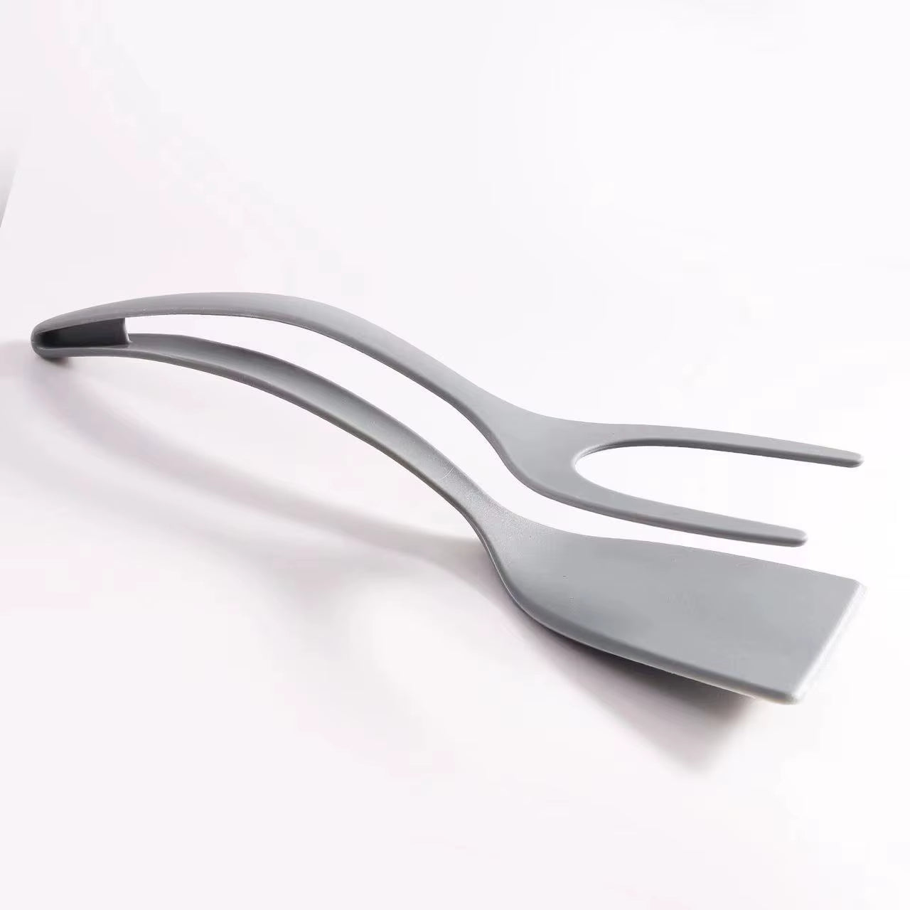 2 in 1 Nylon Grip Flip Tongs Egg Spatula Tongs Steak Spatula Tongs Clamp Pancake Fried Turners Kitchen Accessories