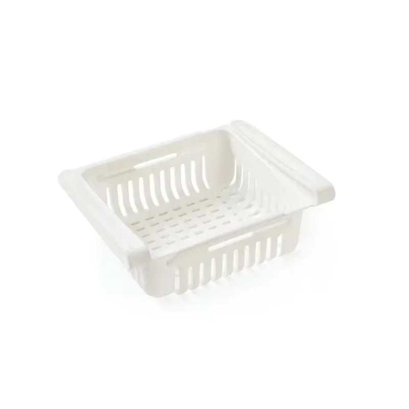 Flexible Expandable Refrigerator Storage Basket Rack Containe Organizer Drawer for Kitchen Freezer Fridge Fresh Food Storage Box