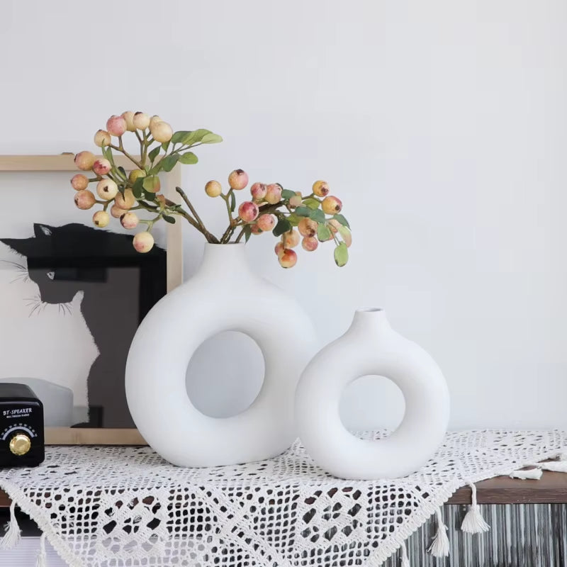 Nordic Flower Circular Vase