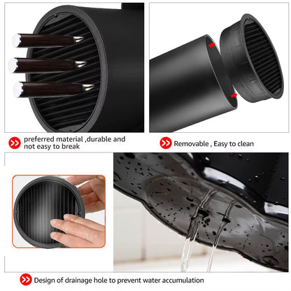 Knife Holder Multi-Function Utensil Stand Knife Block PP Flatware Drainer Storage Box Spoon Fork Kitchen Organizer Rack
