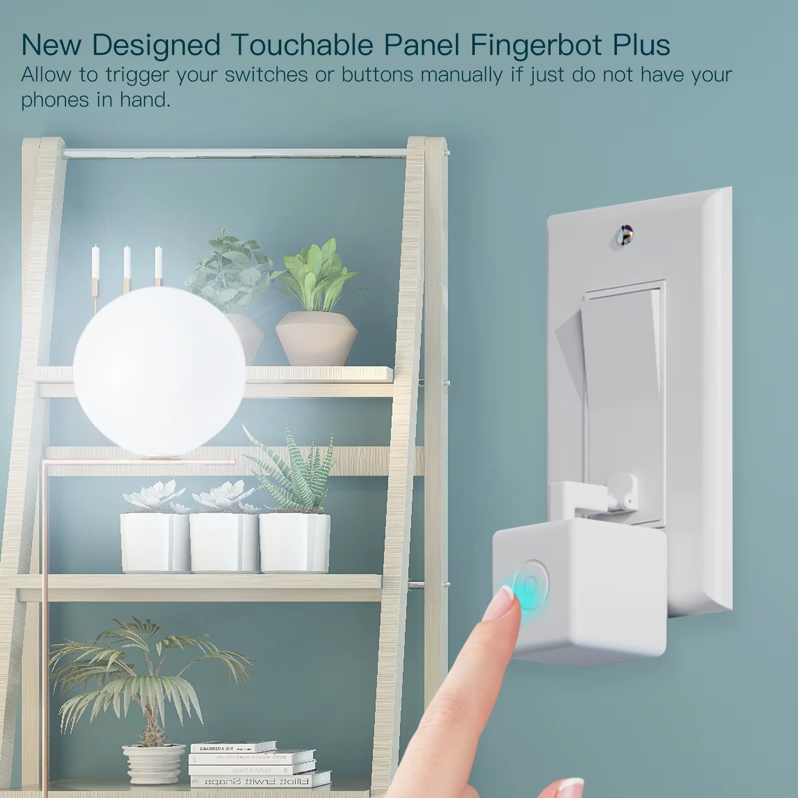 Moes Tuya Fingerbot Button Pusher New Bluetooth Finger Robot Smart Life App Automatic Switch Voice Control Alexa Google Home