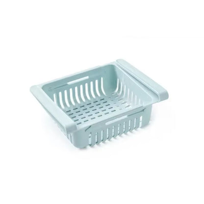 Flexible Expandable Refrigerator Storage Basket Rack Containe Organizer Drawer for Kitchen Freezer Fridge Fresh Food Storage Box
