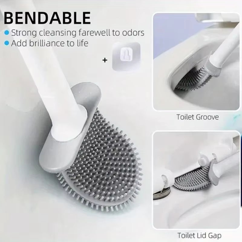 Wall Mounted Toilet Brush Set