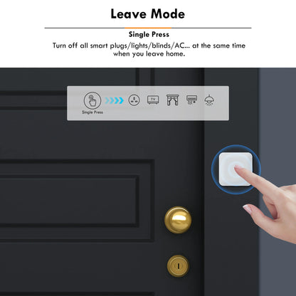 Tuya Zigbee Scene Button Switch Smart Wireless 1 Gang Scene Controller for Home Automation Multi-Scenario Linkage Switch