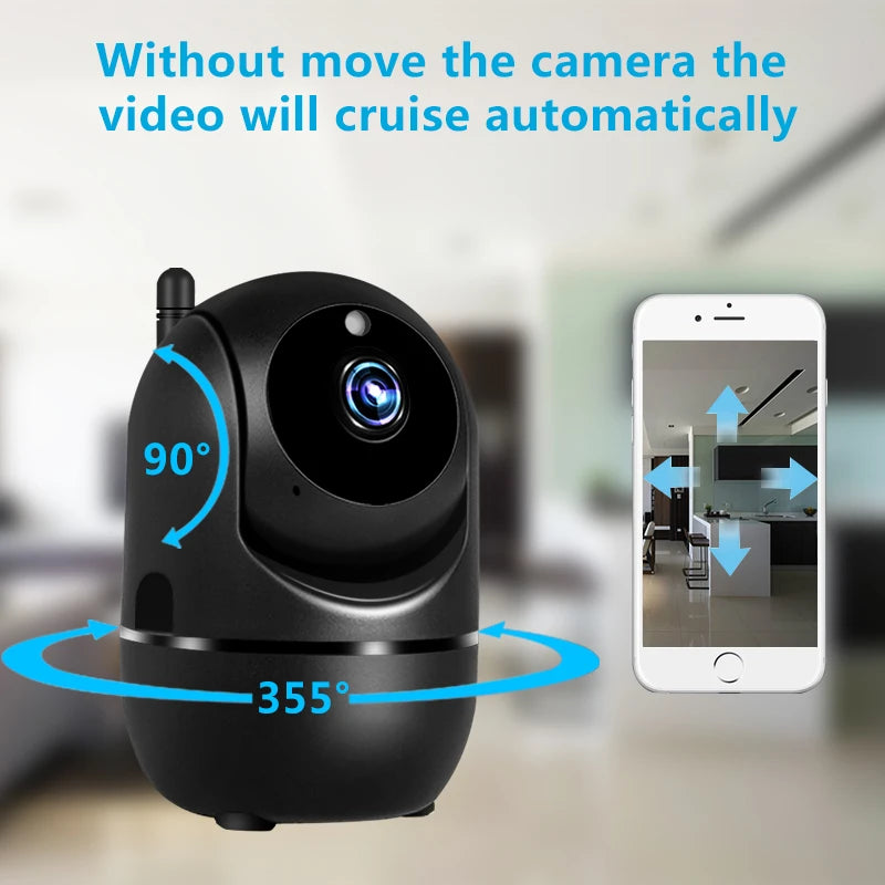 IP Camera YCC365 plus Smart Home 1620P HD Security Camera Auto Tracking Network Wireless Surveillance Night Vision Wifi Camera