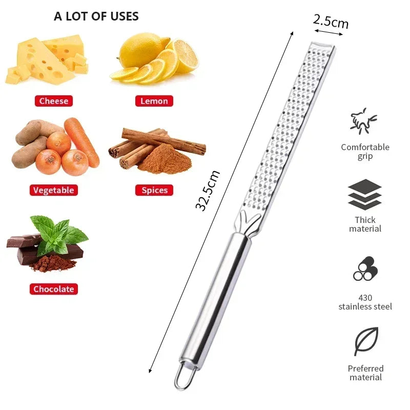 Stainless Steel Long Handle Cheese Grater 