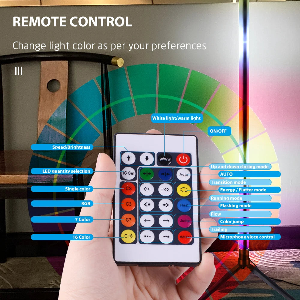 RGB Corner Floor Lamp