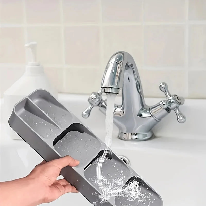 Multifunctional Knife Fork Compartment Storage Box Cutlery Spoon Box Fork Divider Organizer Kitchen Drawer Storage Box Tray