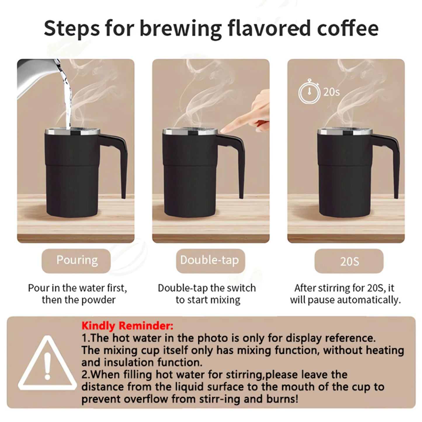 Electric Self Coffee Mixing Mug