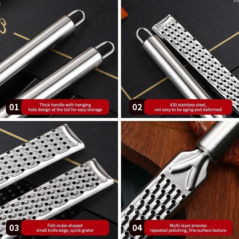 Stainless Steel Long Handle Cheese Grater 