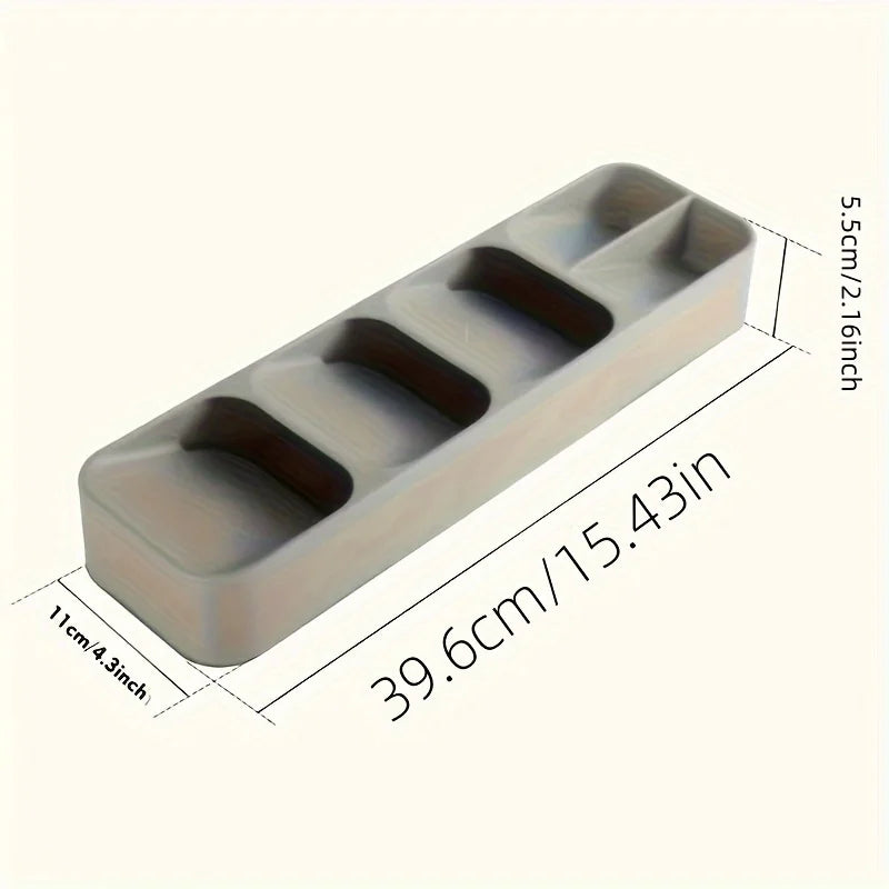 Multifunctional Knife Fork Compartment Storage Box Cutlery Spoon Box Fork Divider Organizer Kitchen Drawer Storage Box Tray