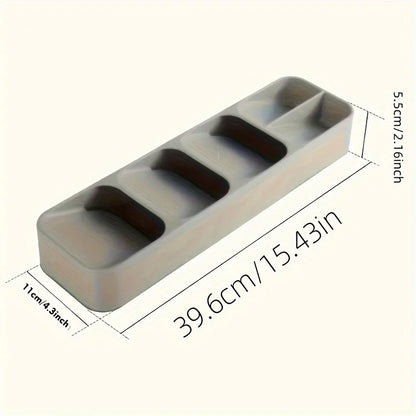 Multifunctional Knife Fork Compartment Storage Box Cutlery Spoon Box Fork Divider Organizer Kitchen Drawer Storage Box Tray