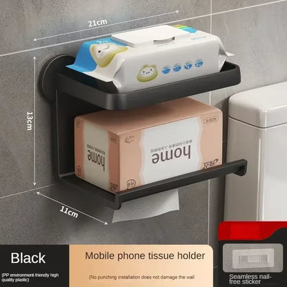 Wall-Mounted Toilet Paper Dispenser