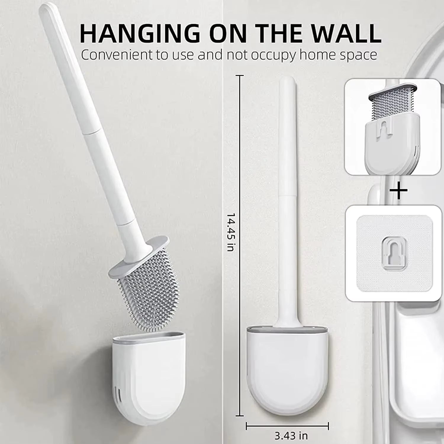 Wall Mounted Toilet Brush Set