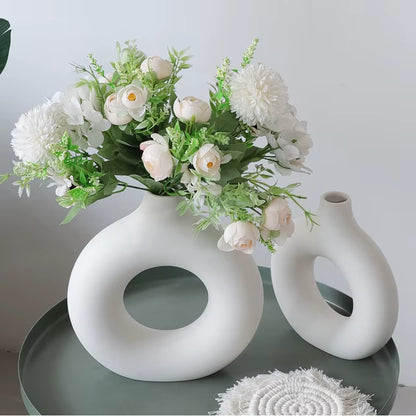 Nordic Flower Circular Vase