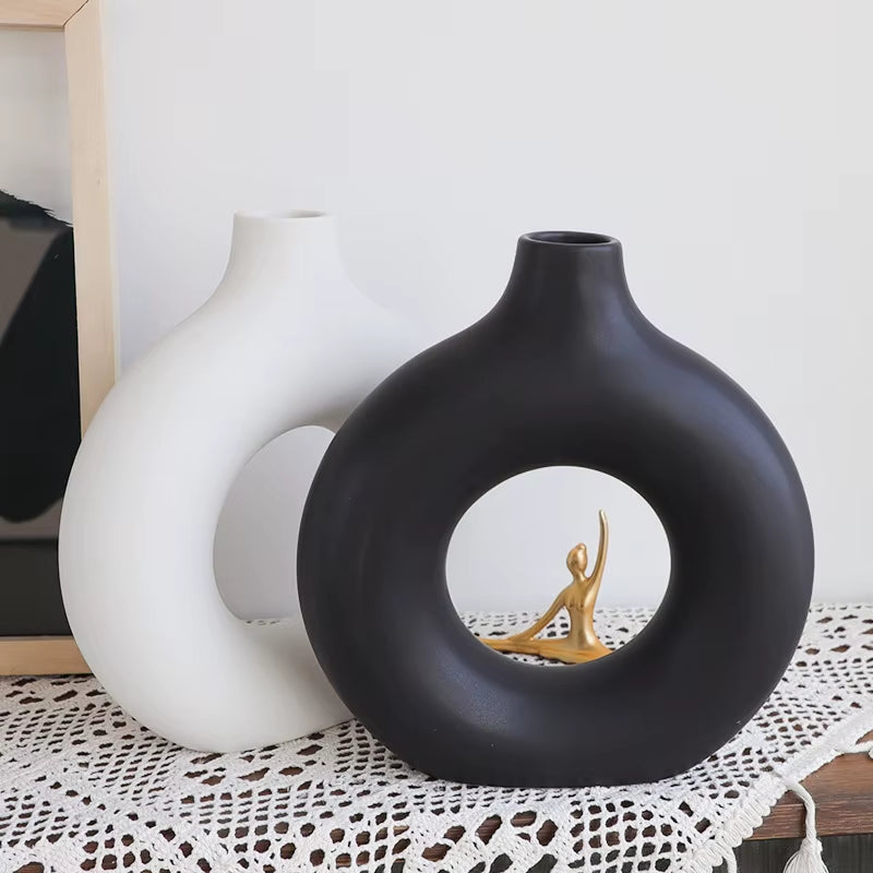 Nordic Flower Circular Vase