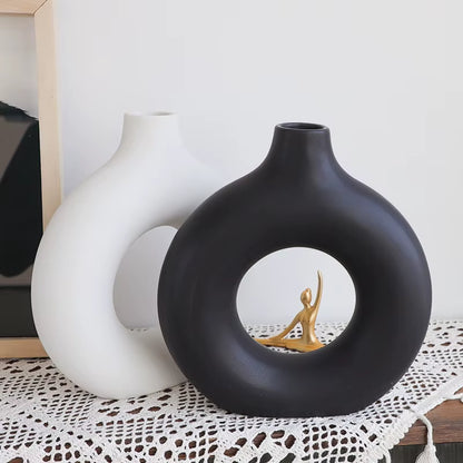 Nordic Flower Circular Vase