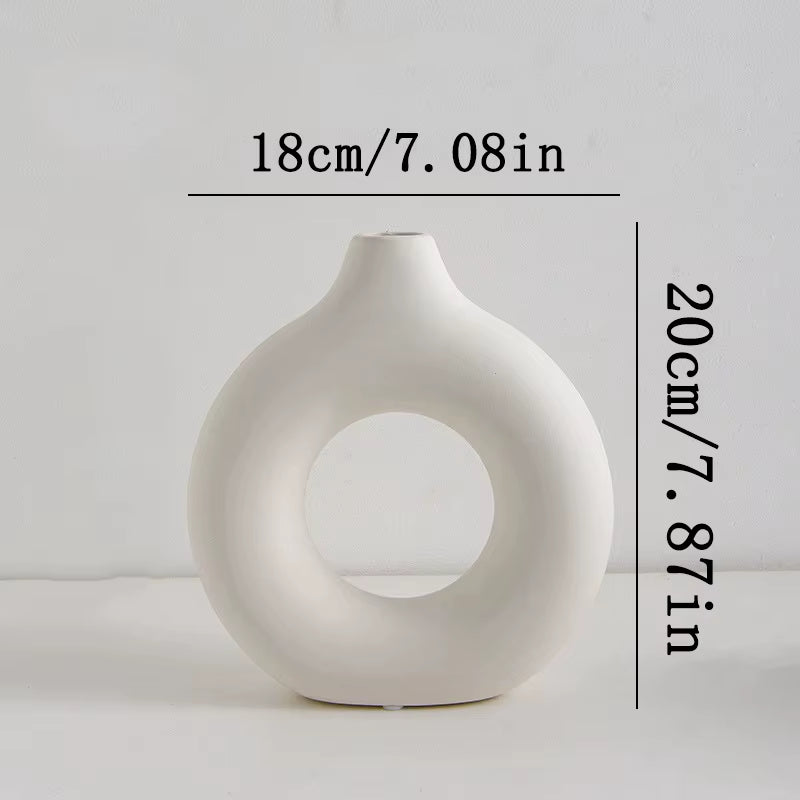 Nordic Flower Circular Vase