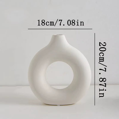 Nordic Flower Circular Vase