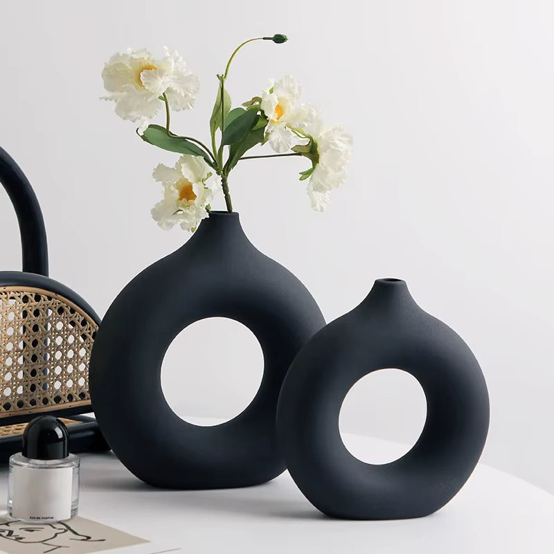 Nordic Flower Circular Vase