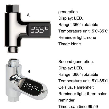 LED Display Shower Thermometer