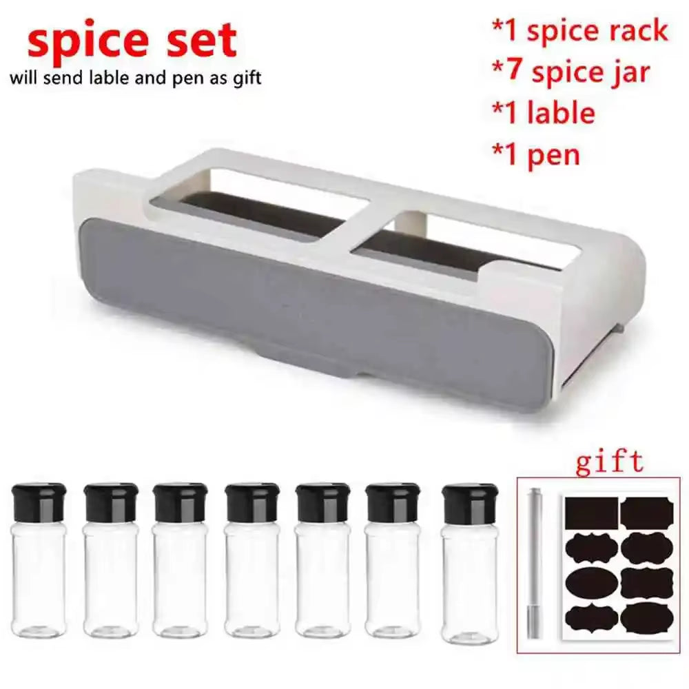 Wall-Mounted Spice Rack Organizer 