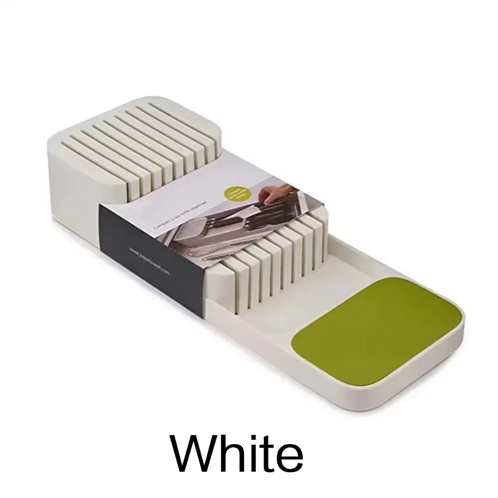 JJYY New Practical Drawer Organizer Knives Separation Finishing Storage Box Knife Organizer Kitchen Accessories Organizer