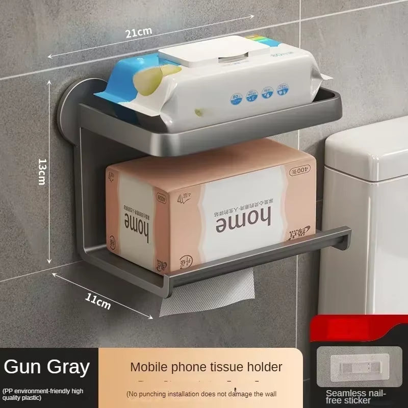 Wall-Mounted Toilet Paper Dispenser
