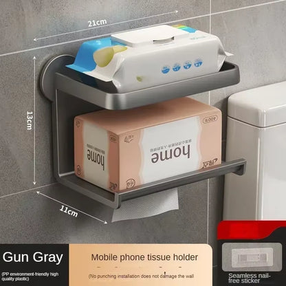 Wall-Mounted Toilet Paper Dispenser